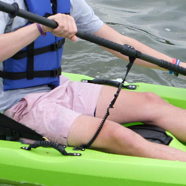 Elastic Kayak Paddle Leash Adjustable Kayak Rod Lanyard With