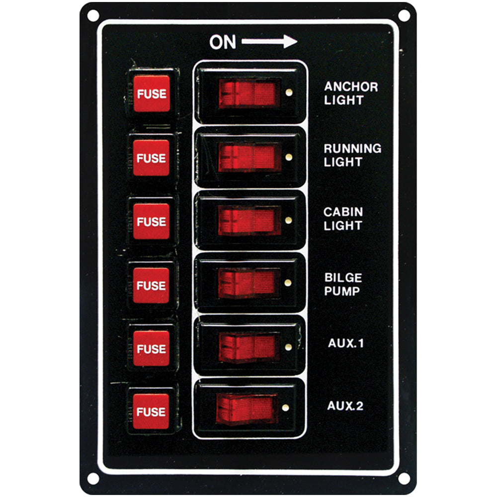 marine toggle switch panel