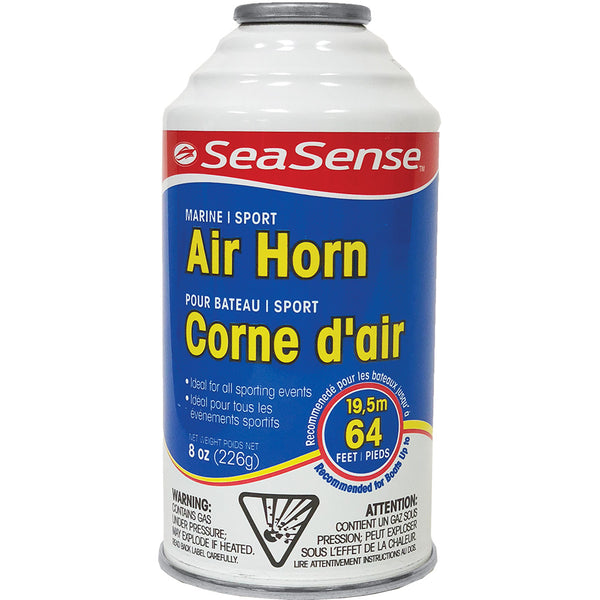 SeaSense Jumbo Air Horn - 8 Oz Can, 127 DB Sound With 1 Mile Range For Boating & Sports