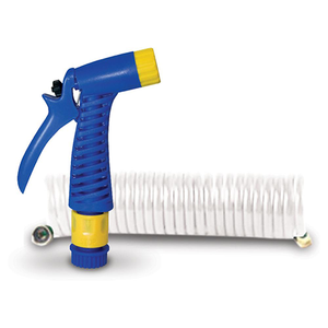Coiled Hose with Nozzle